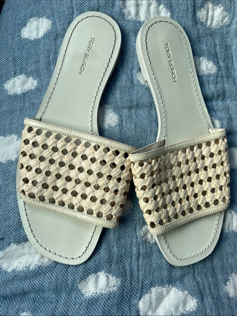 Tory Burch Wicker Slides - 7.5